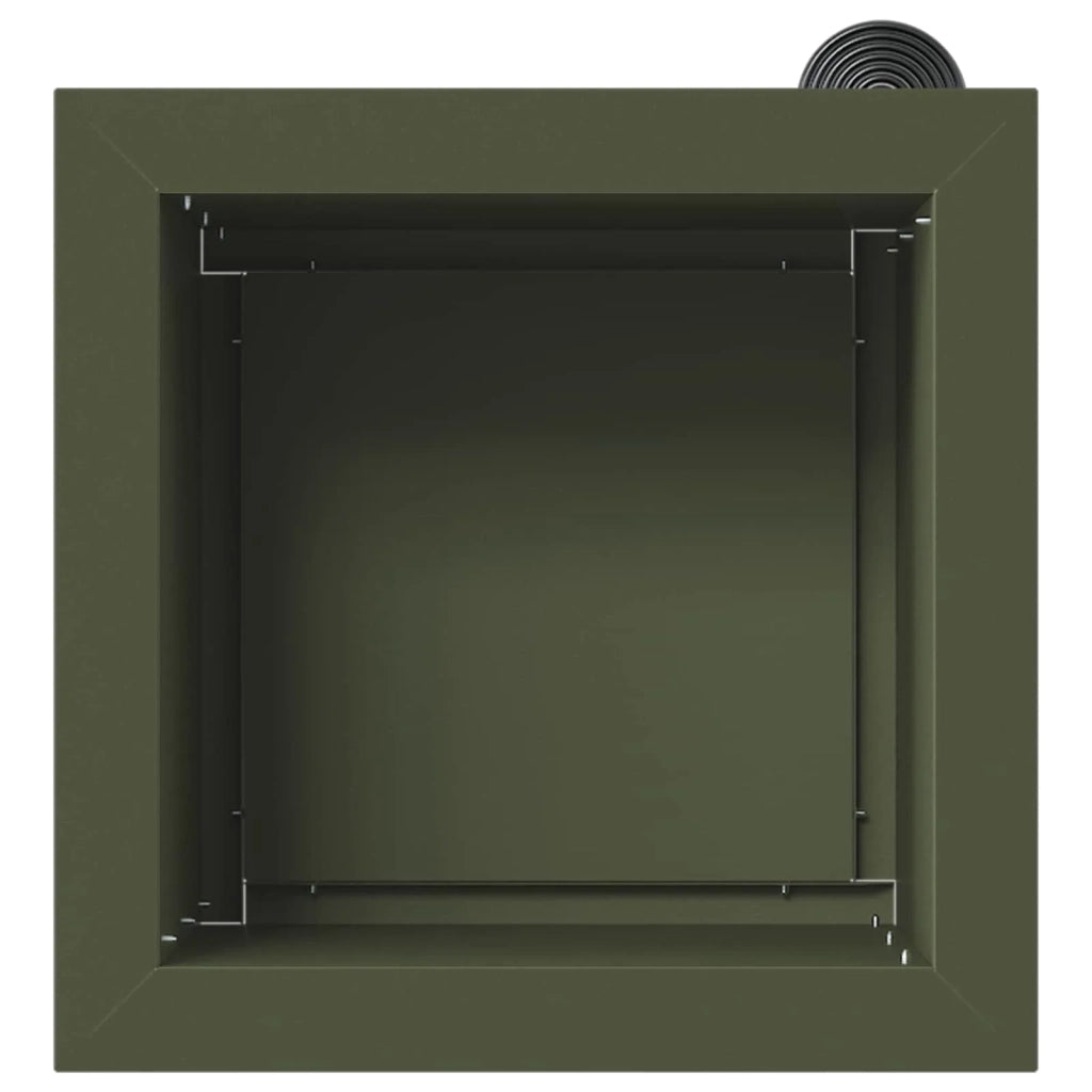 Fioriera da giardino con LED Verde Oliva 30 x 30 x 30 cm 8008062