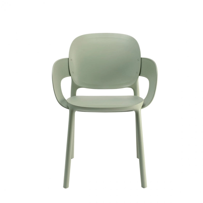 SET 4 POLTRONE HUG TECNOPOLIMERO DA POST CONSUMO INDUSTRIALE SCAB DESIGN - VERDE SALVIA 58