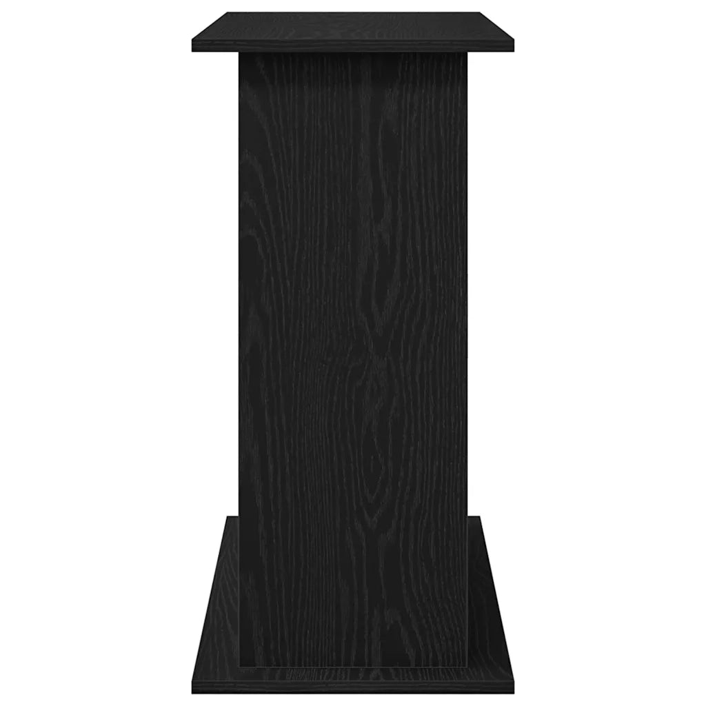Supporto per acquario in rovere nero 81x36x73 cm in legno ingegnerizzato 862152