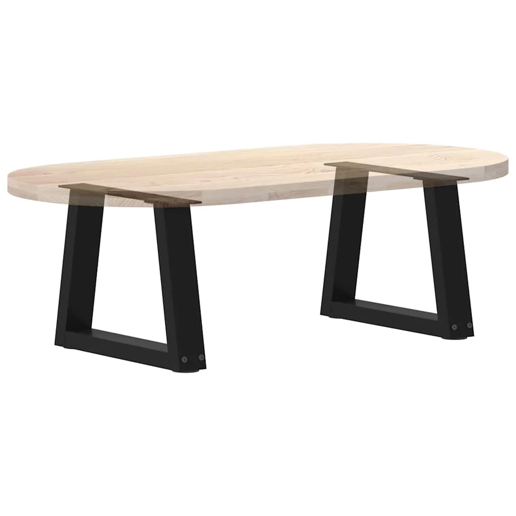 Set di 2 gambe regolabili per tavolino da caffè a forma di V 30 x 30 cm finitura moderna in acciaio nero 02_0056817