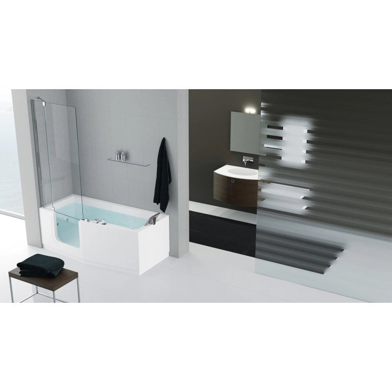 Miscelatore lavabo NIL a parete in ottone dorato