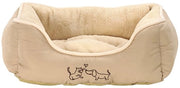 Letto per cani e gatti Sammy, dimensioni ca. 47 x 37 x 17 cm, materiale polyester, colore beige