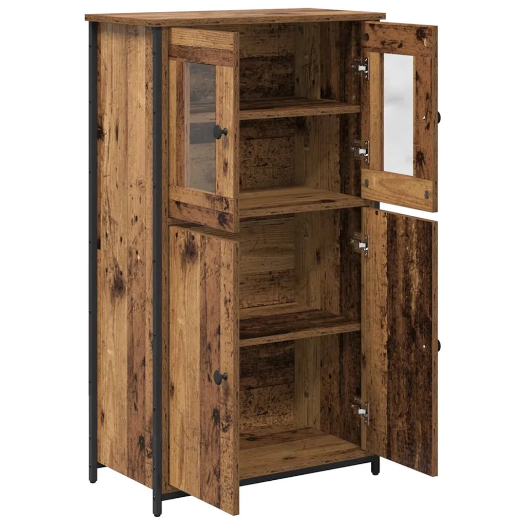 Credenza | Madia | Buffet da pranzo | Armadio da pranzo Legno vecchio 62 x 32 x 106,5 cm Legno multistrato