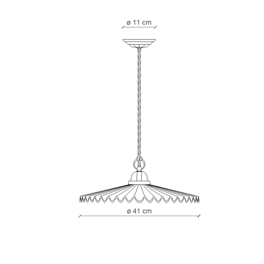 Sospensione Classica L&aposAquila Ottone E Ceramica Decorato Diam. 41Cm 1 Luce E27