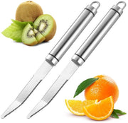 Scolapasta a forma di grufruit - Scolapasta per grufruit - Design a rilievo a forma di grufruit - Acciaio inossidabile - 2 pezzi - Facile da appendere - Scolapasta per agrumi