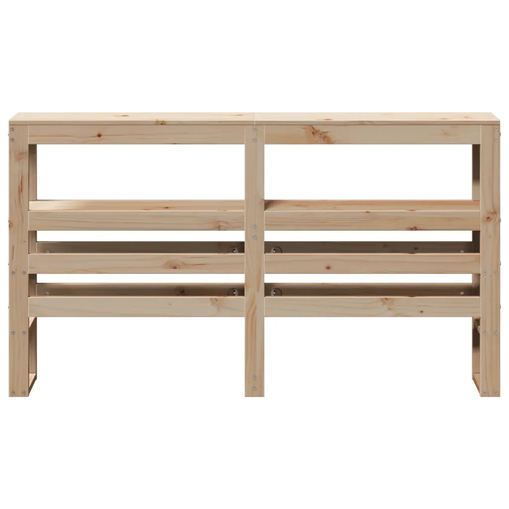 Testiera con Ripiani-Testata contenitore 120 cm in Legno Massello di Pino 451728