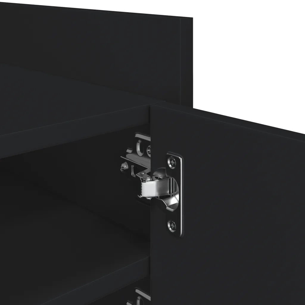 Mobile Porta TV Nero 80x35x40 cm in Legno Multistrato 848368