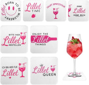 8 pezzi di supporti per bicchieri in velluto, regalo per donna, accessori per decorazione di regali