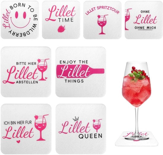 8 pezzi di supporti per bicchieri in velluto, regalo per donna, accessori per decorazione di regali