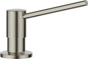 Dispensatore di sapone per lavastoviglie satin platino | Adatto a tutti i rubinetti da cucina | Con sistema di riempimento superiore | Sapone per lavastoviglie | Dispensatore di sapone | Richiede foro di 35 mm | Capacità del contenitore 300 ml