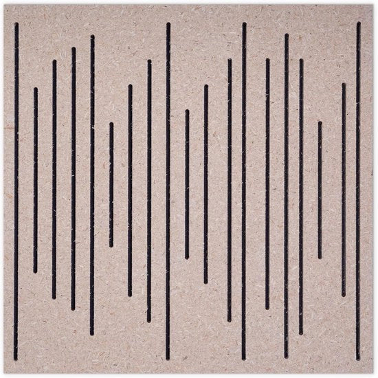 Pannello di isolamento acustico - Correzione acustica per design, 50 x 50 cm, Densità 25 kg/m³