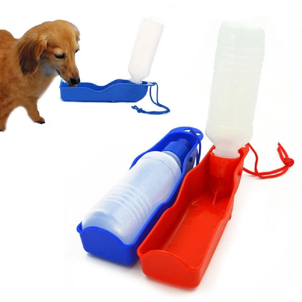Trade Shop - Beverino Borraccia Ciotola Acqua Per Cani Animali Da Viaggio 250ml Portatile -