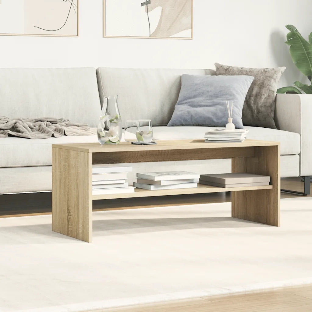 Mobile Porta TV Rovere Sonoma 100x40x40 cm in Legno Multistrato 859120