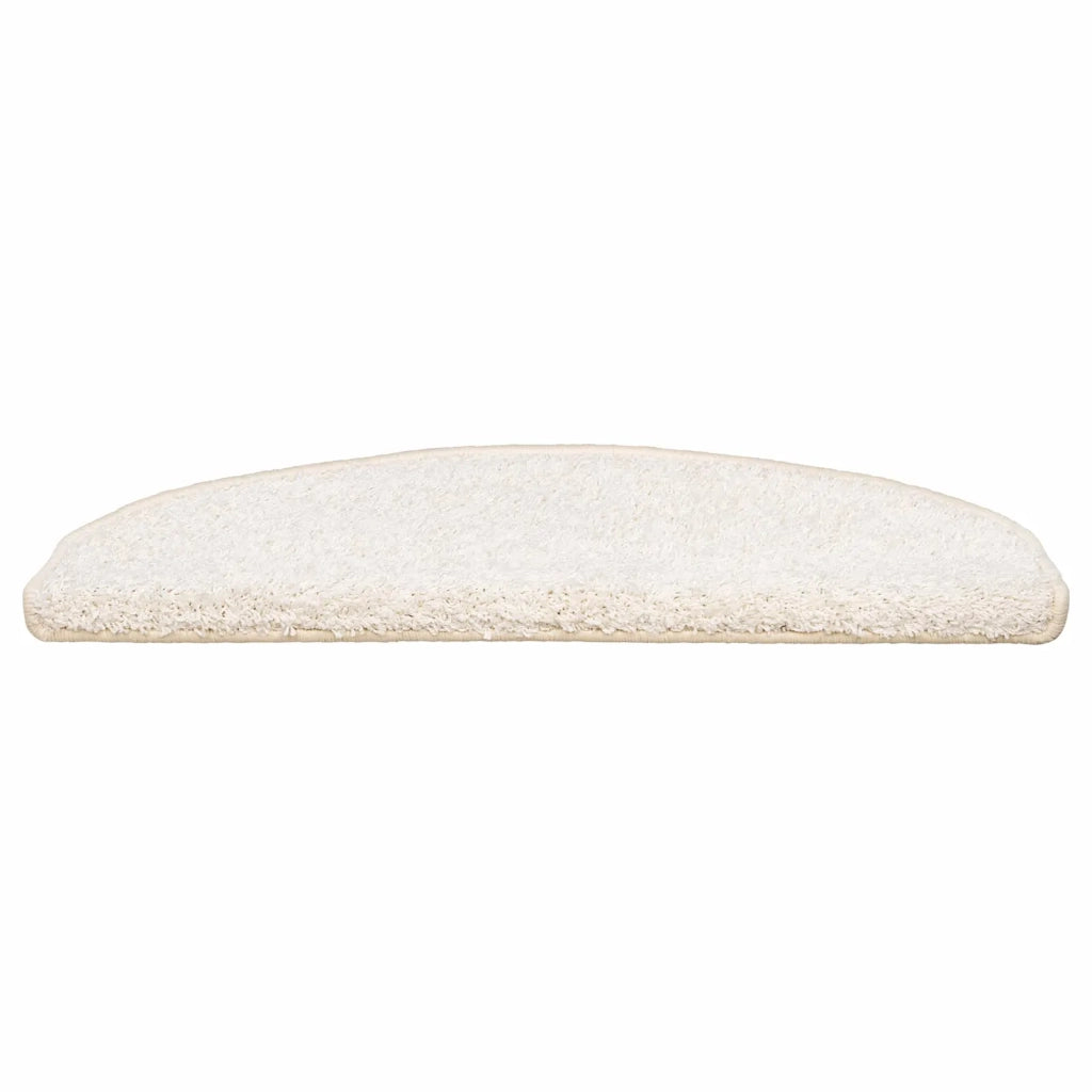 Tappetini per scale autoadesivi 15 pz 80 x 24,5 x 3,5 cm Bianco 42038657