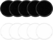 Matrice Antislip per Dashboard - 10 pezzi - Riciclabile - Nero/Translucido - Diametro 80 mm - Adatto per Dashboard - Matrice Antislip