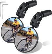 Specchi laterali per bicicletta - 360° girevoli - adatti per e-bici e mountain bike - 2 pezzi