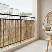 Recinzione per Giardino Carbonizzato 500 x 100 cm Giunco 42031258