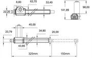 Motor elettrico per poltrone a rullo - sostituzione - basso livello di rumore - attuatore per poltrone - compatibile con diverse poltrone