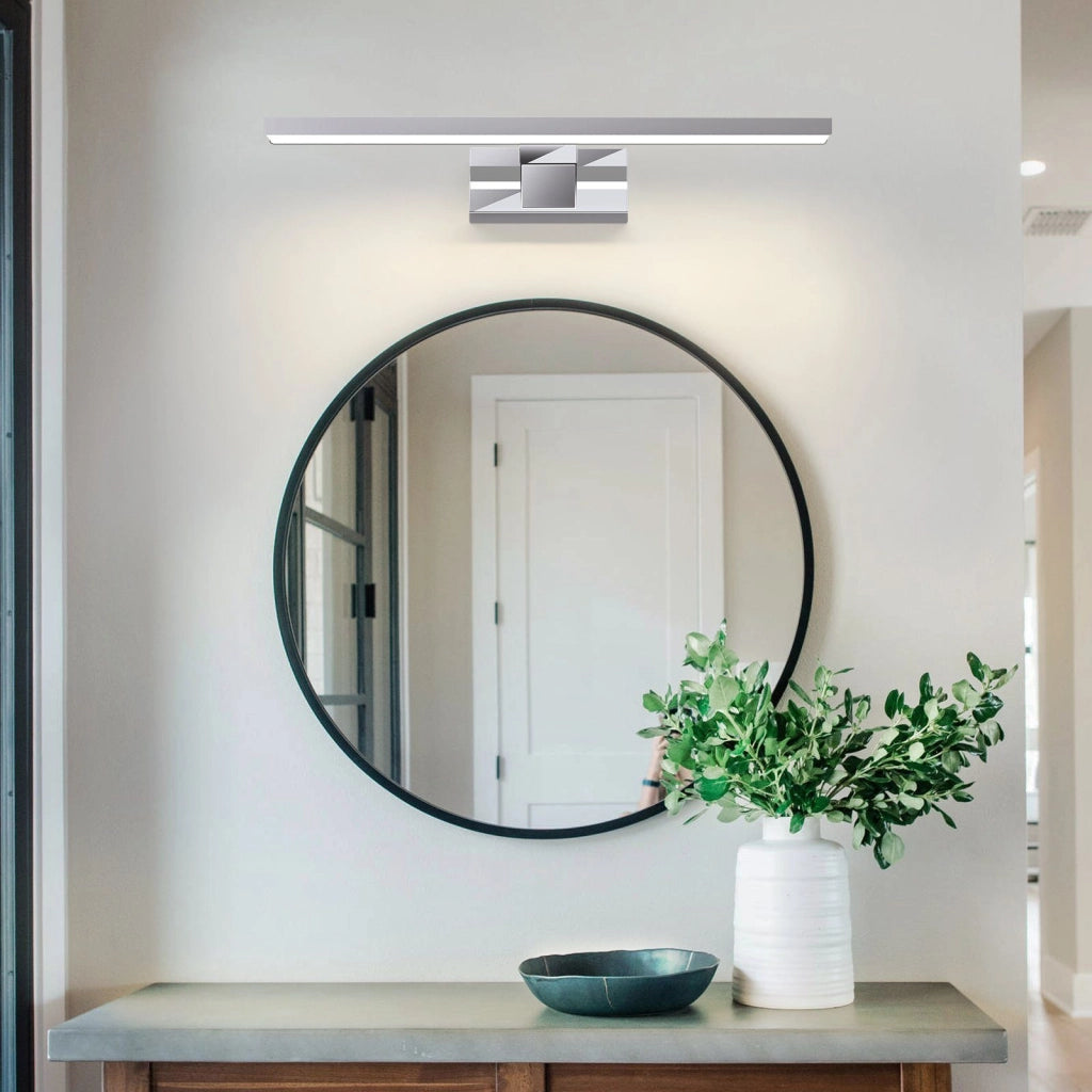 ZMH Lampada da specchio a LED per bagno lampada da bagno cromata