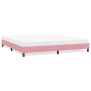 Giroletto senza Materasso Rosa 180x210 cm Velluto 4101372