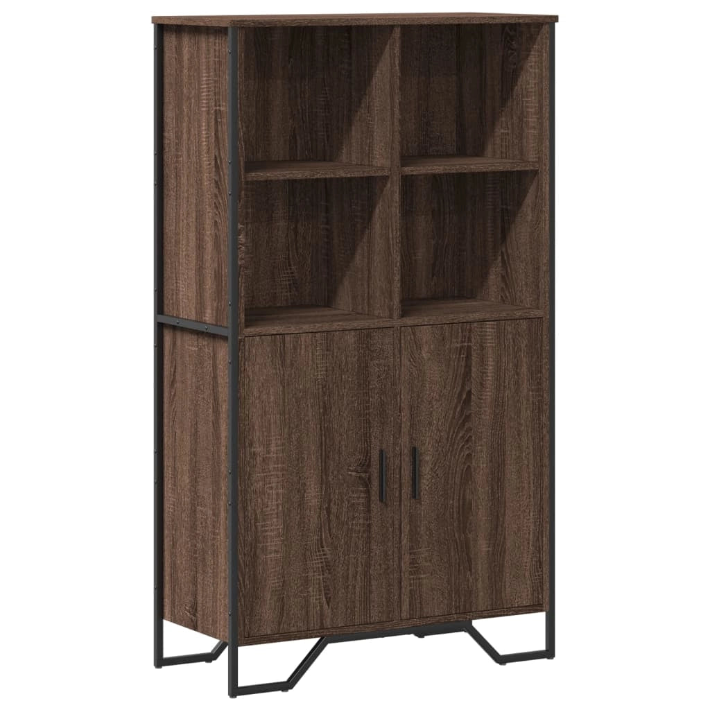 Buffet credenza cassettiera mobiletto mobile contenitore organizer cucina soggiorno salotto alto 79,5 x 35,5 x 137,5 cm legno ingegnerizzato marrone 02_0033928