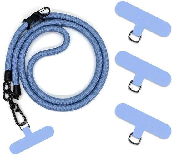 Catenaccio per Telefono Mobile Universale - Accessorio Antifurto - Blu chiaro - 1 pezzo