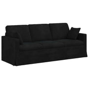 Divano | Divano da soggiorno | Sofa Nero 198 x 78 x 80 cm Velluto