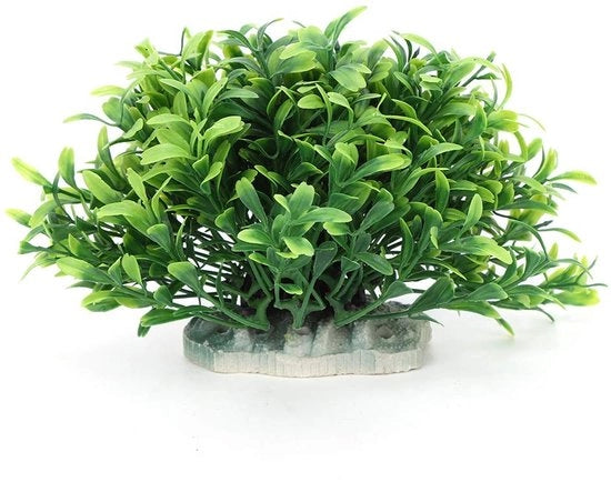 Piante artificiali per decorazione per acquario con base ceramica