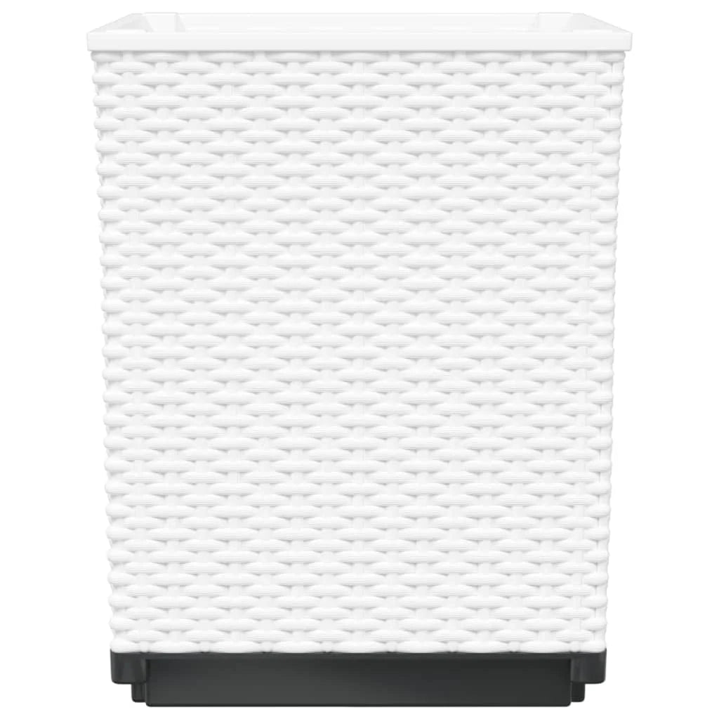 Fioriera aiuola rialzata fioriera aiuola giardino terrazza set da 2 30 x 30 x 37 cm polipropilene bianco 02_0038923