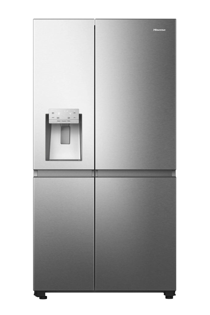 Hisense RS818N4TIE Frigorifero Side by Side 632 L 179 cm Classe E 38 dB Total No Frost WiFi Dispenser Acqua e Ghiaccio colore Acciaio Inox