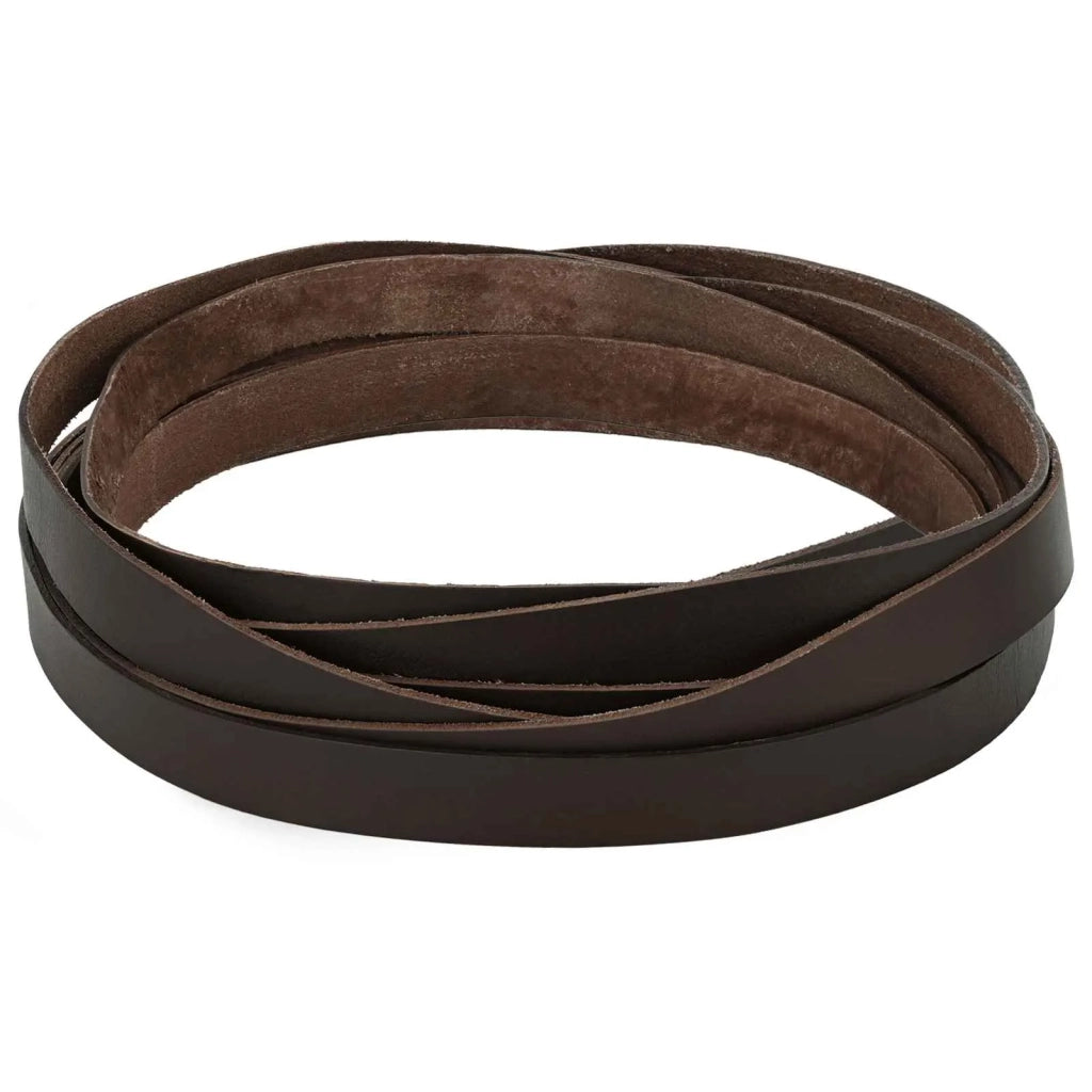 Cinturino in pelle Marrone Scuro 200 x 1,5 cm Pelle 42034181