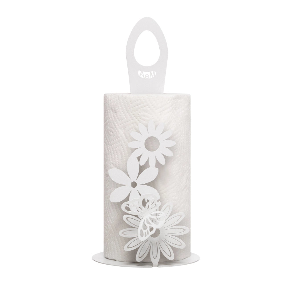 Porta rotoli da cucina Margherite Bianco marmo