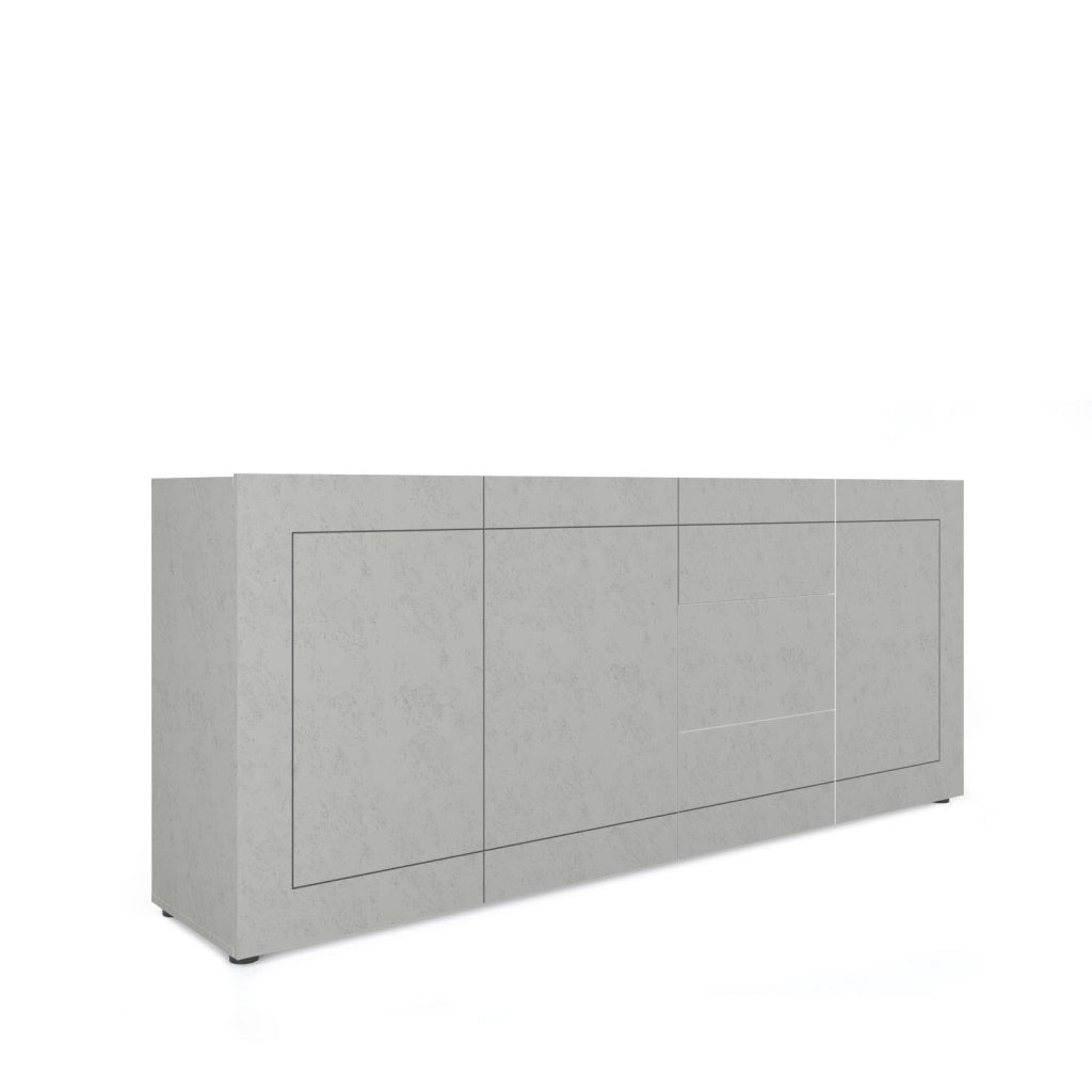 Madia 3 ante/3 cassetti 200x40x83,5 cm Elios cashmere