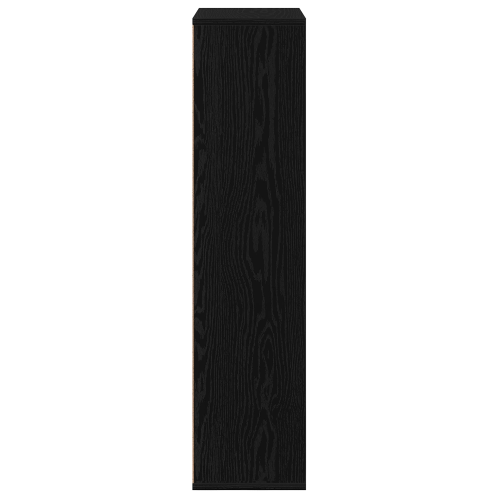 Scaffale  Nero Quercia 50x25x105 cm Legno ingegnerizzato
