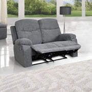 Divano Chicago 2 posti reclinabile colore grigio Twist 20