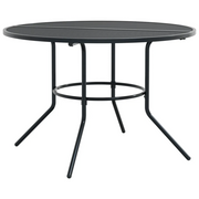 Tavolino da Giardino | Tavolo Patio Rotondo Antracite ?110x72,5 cm Acciaio Verniciato