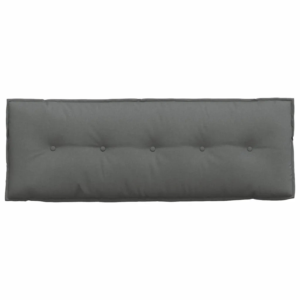 Cuscino per Schiena Grigio scuro 140 x 19 x 50 cm Tessuto 42014831