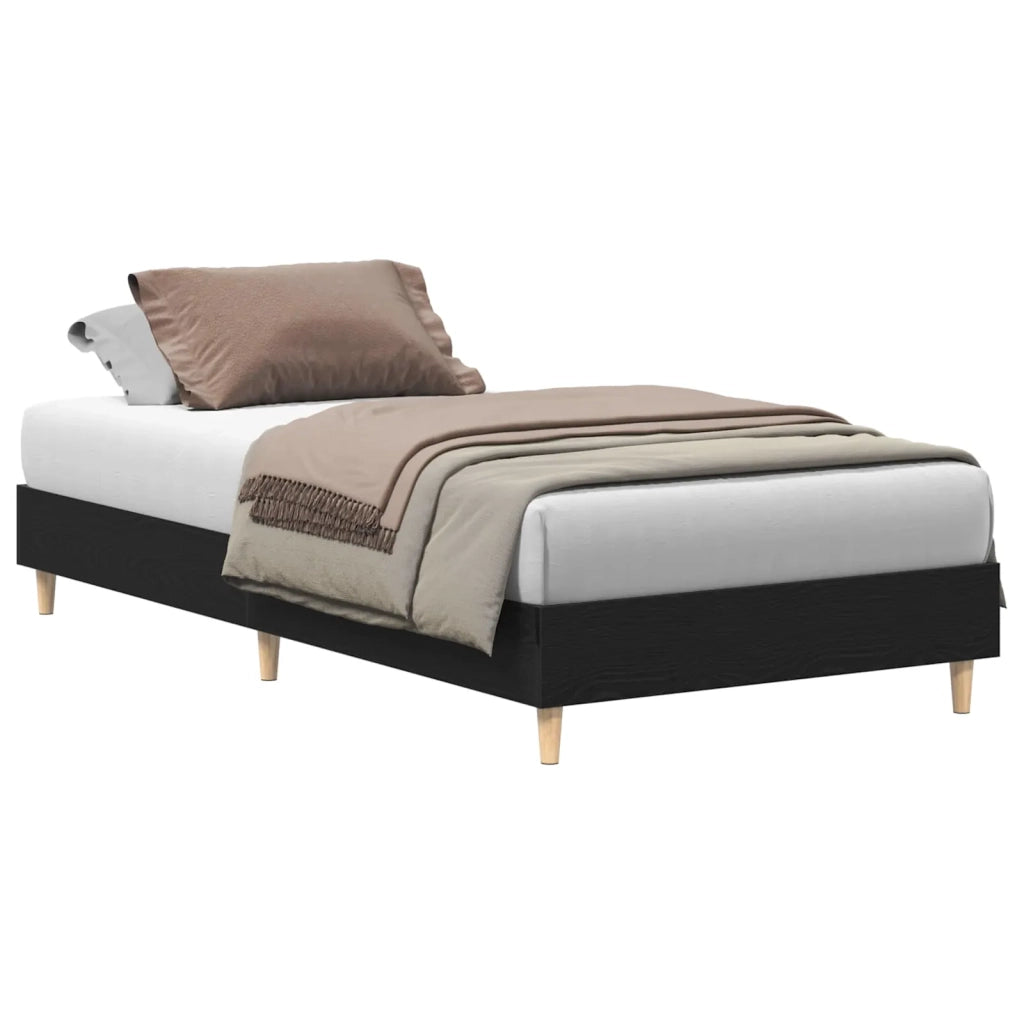 Struttura del letto Rovere Nero 193 x 78 x 25 cm 862865