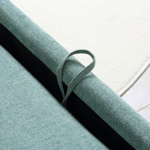 Poltrona Letto Singolo Schienale Regolabile 96x84,5x87,5 cm in Tessuto effetto Lino Verde