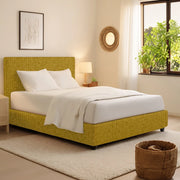 Rugby, Letto Singolo Sfoderabile Made in Italy, Giallo Ocra