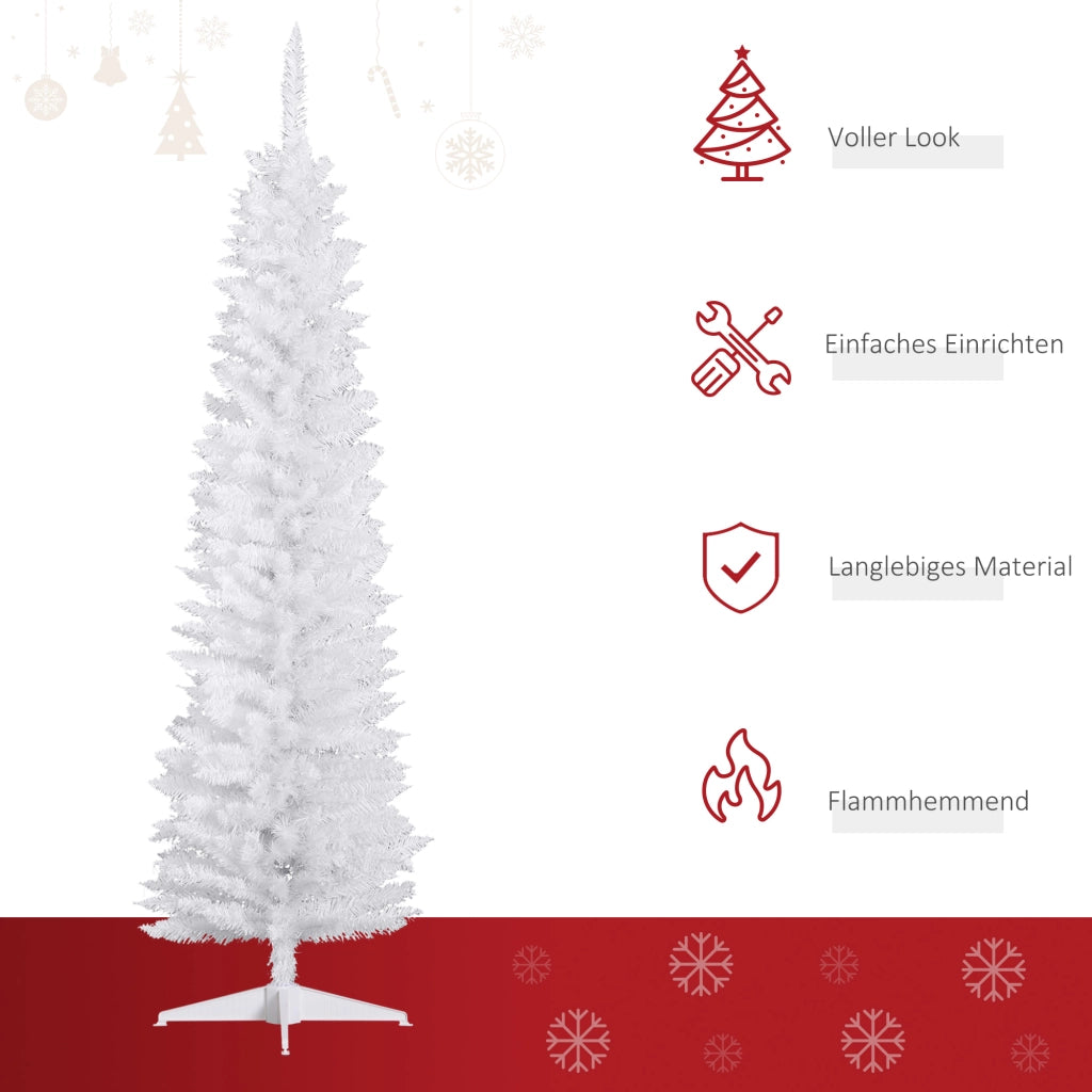 Albero di Natale artificiale da 180 cm, abete artificiale con 390 punte, albero di Natale, decorazione natalizia per interni