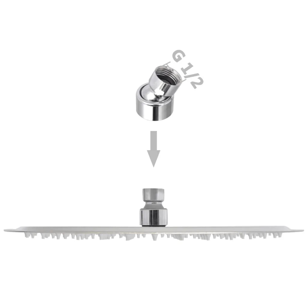 Soffione per Doccia a Pioggia 2 pz Acciaio Inossidabile Ã˜ 30 cm cod mxl 47279