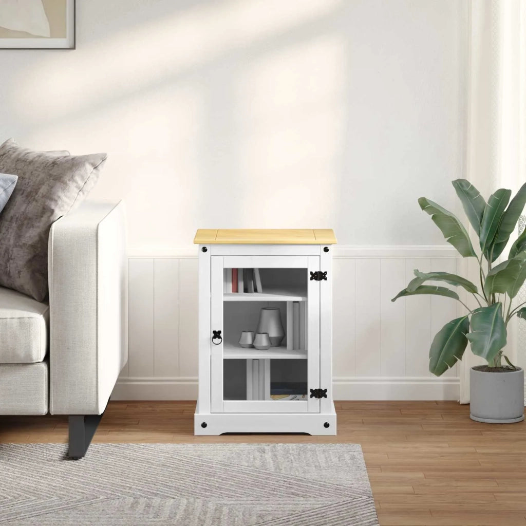 Mobile HiFi Bianco 60 x 50 x 82 cm Pino massello 42024948