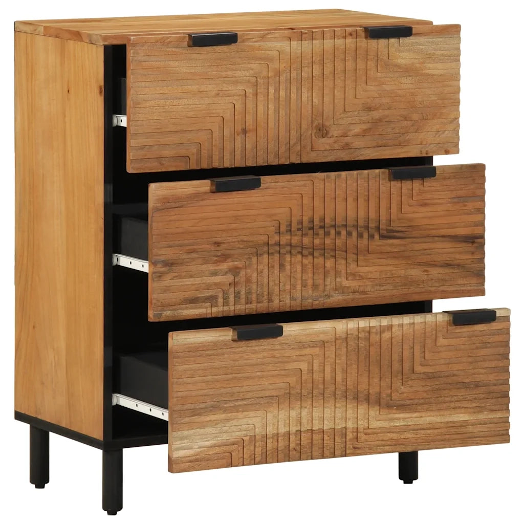 Credenza 60x33x75 cm in Legno Massello di Acacia 4017759