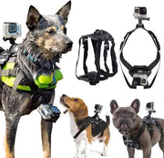 Houder per cane per GoPro, adattabile e morbido, per cani grandi, medi e piccoli, utilizzabile per fissaggio al petto e alla schiena, compatibile con tutti i modelli.