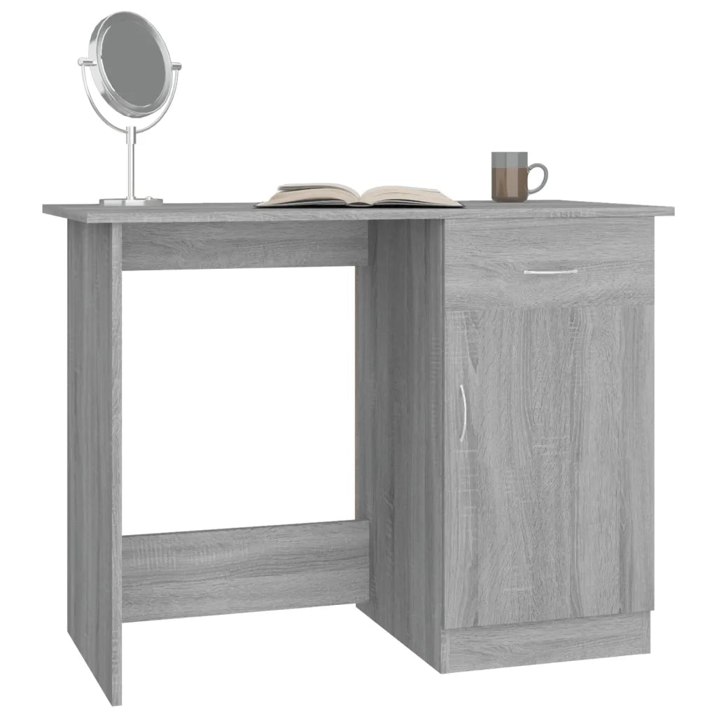 Scrivania Grigio Sonoma 100x50x76 cm in Legno Multistrato 815421