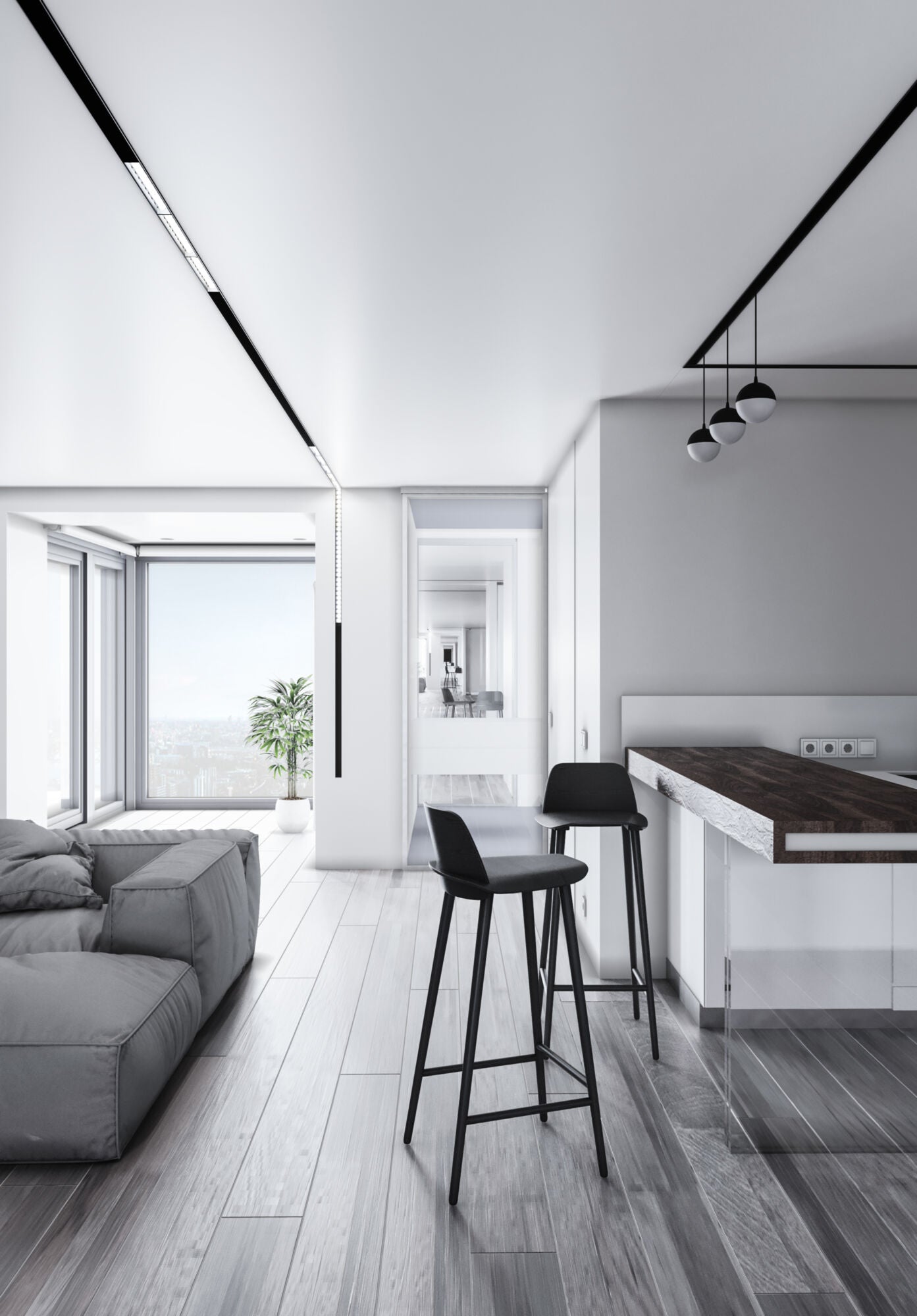 Barra Magnetica 100 cm per Sistema Illuminazione Binario  Nero