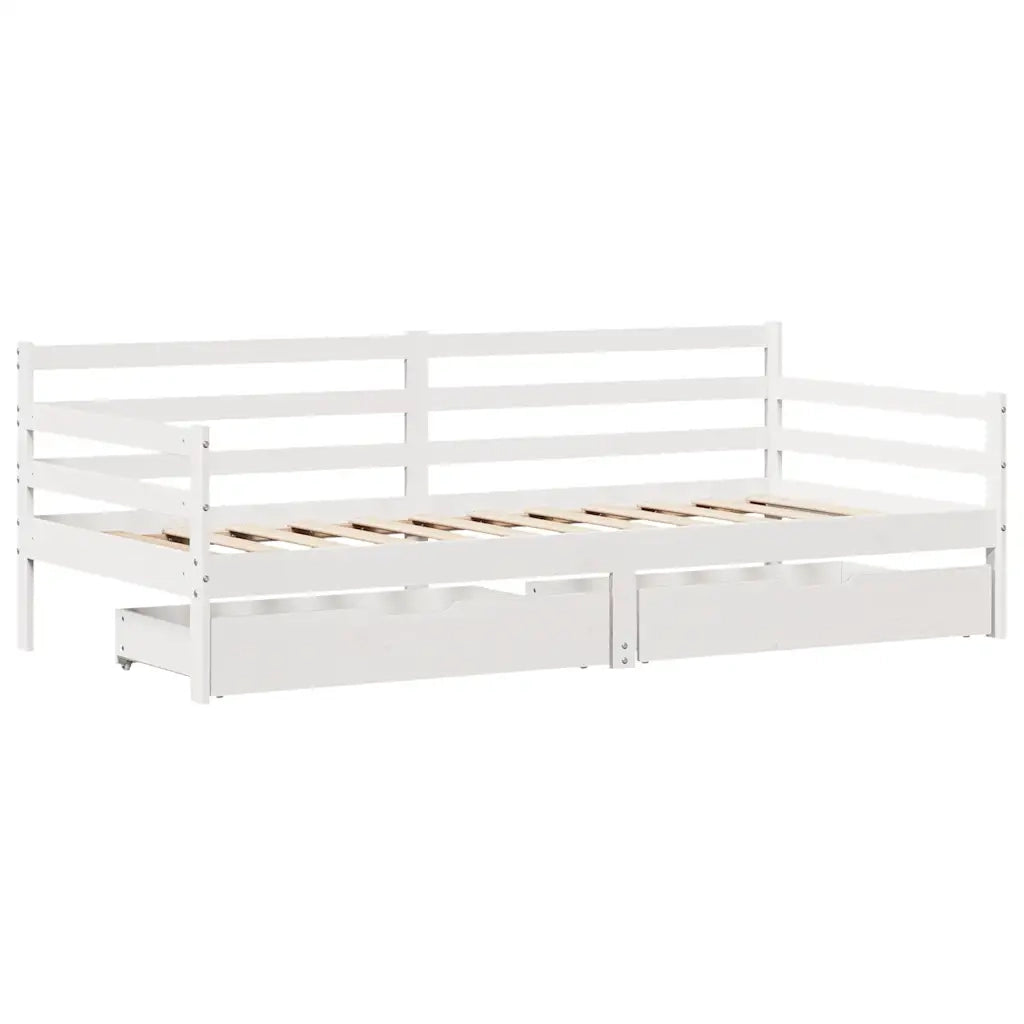 Dormeuse con Cassetti 90x200 cm Legno Massello Pino 3302070