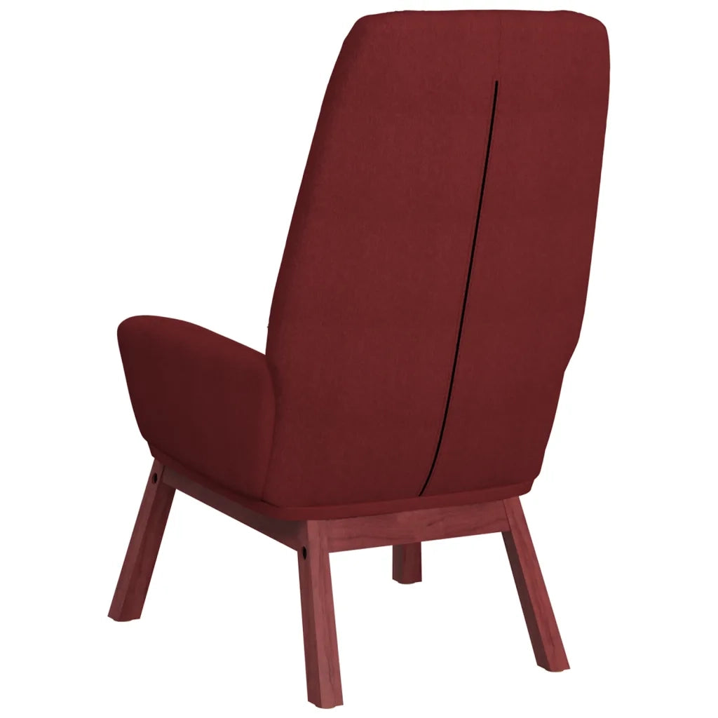 Sedia Relax Rosso Vino in Tessuto 341391