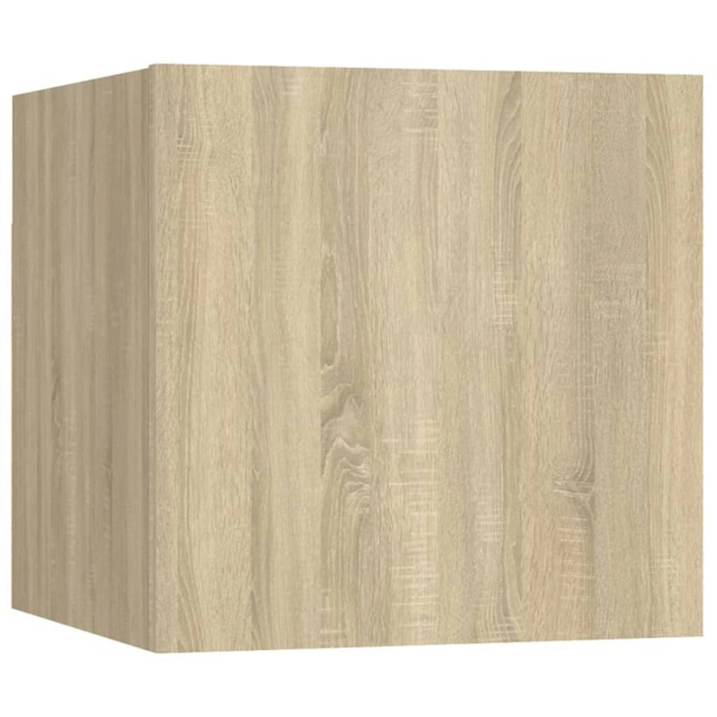 Set di mobili mobile credenza TV televisione soggiorno camera da letto soggiorno 5 pezzi rovere Sonoma multistrato marrone 02_0024978